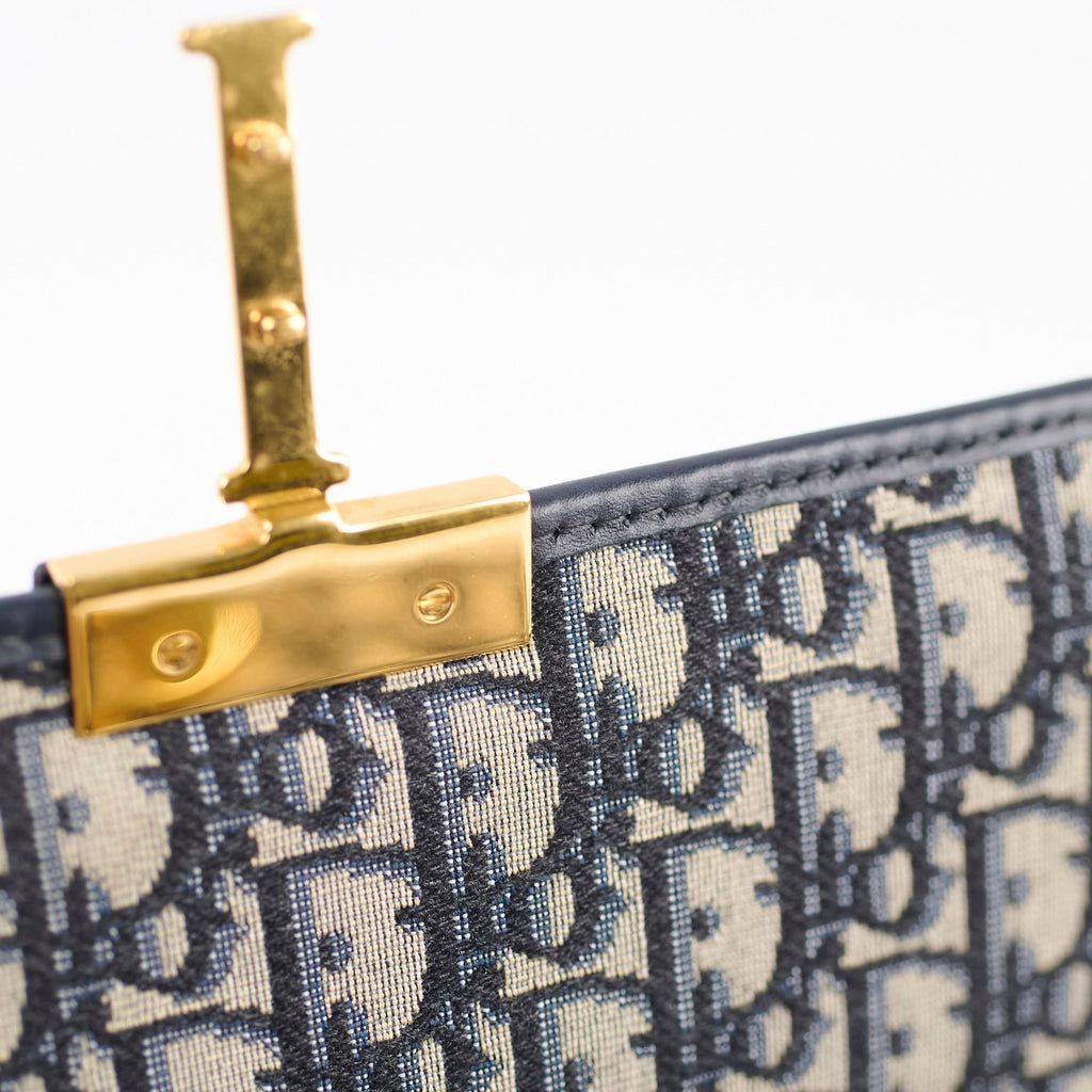 Christian Dior Montaigne 30 Navy Oblique
