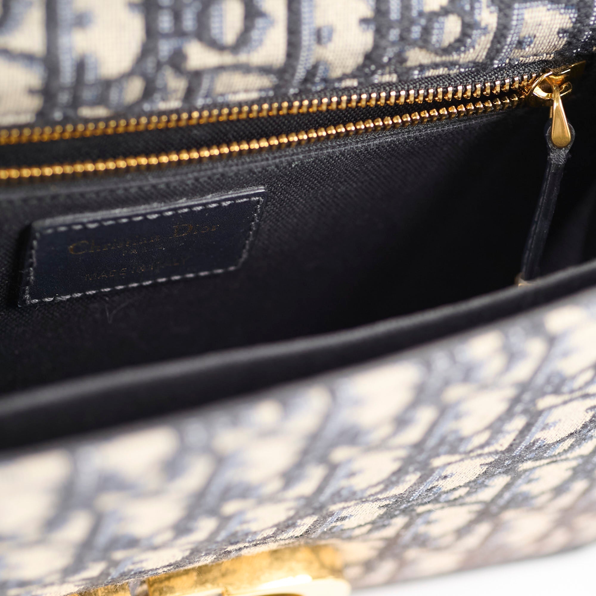 Christian Dior Montaigne 30 Navy Oblique