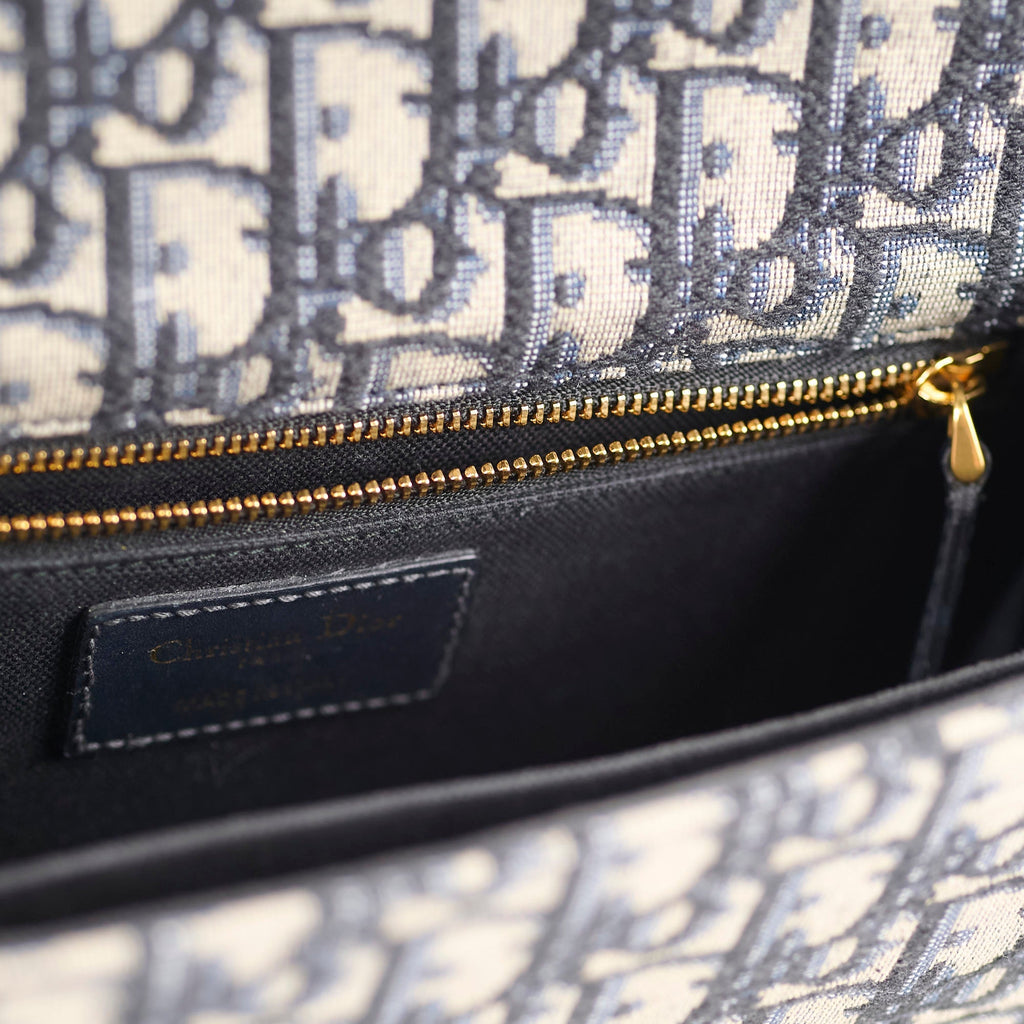 Christian Dior Montaigne 30 Navy Oblique
