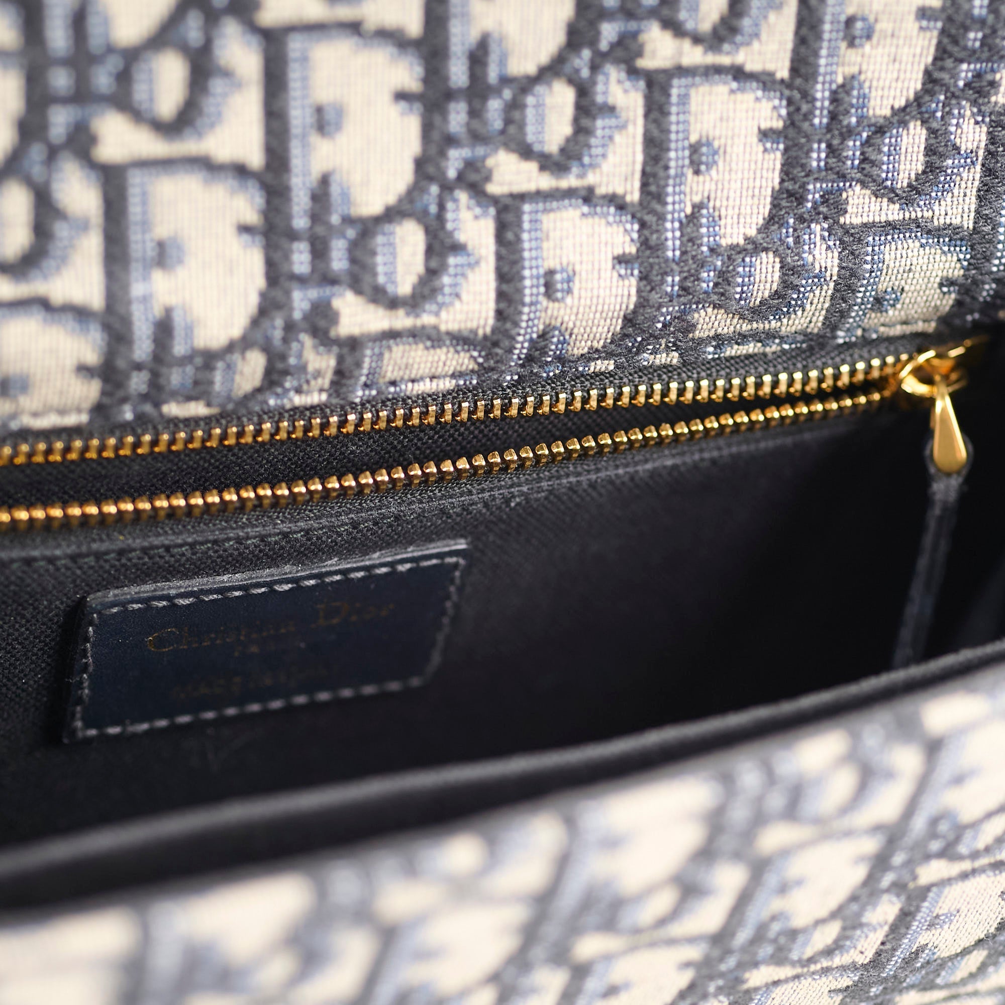 Christian Dior Montaigne 30 Navy Oblique