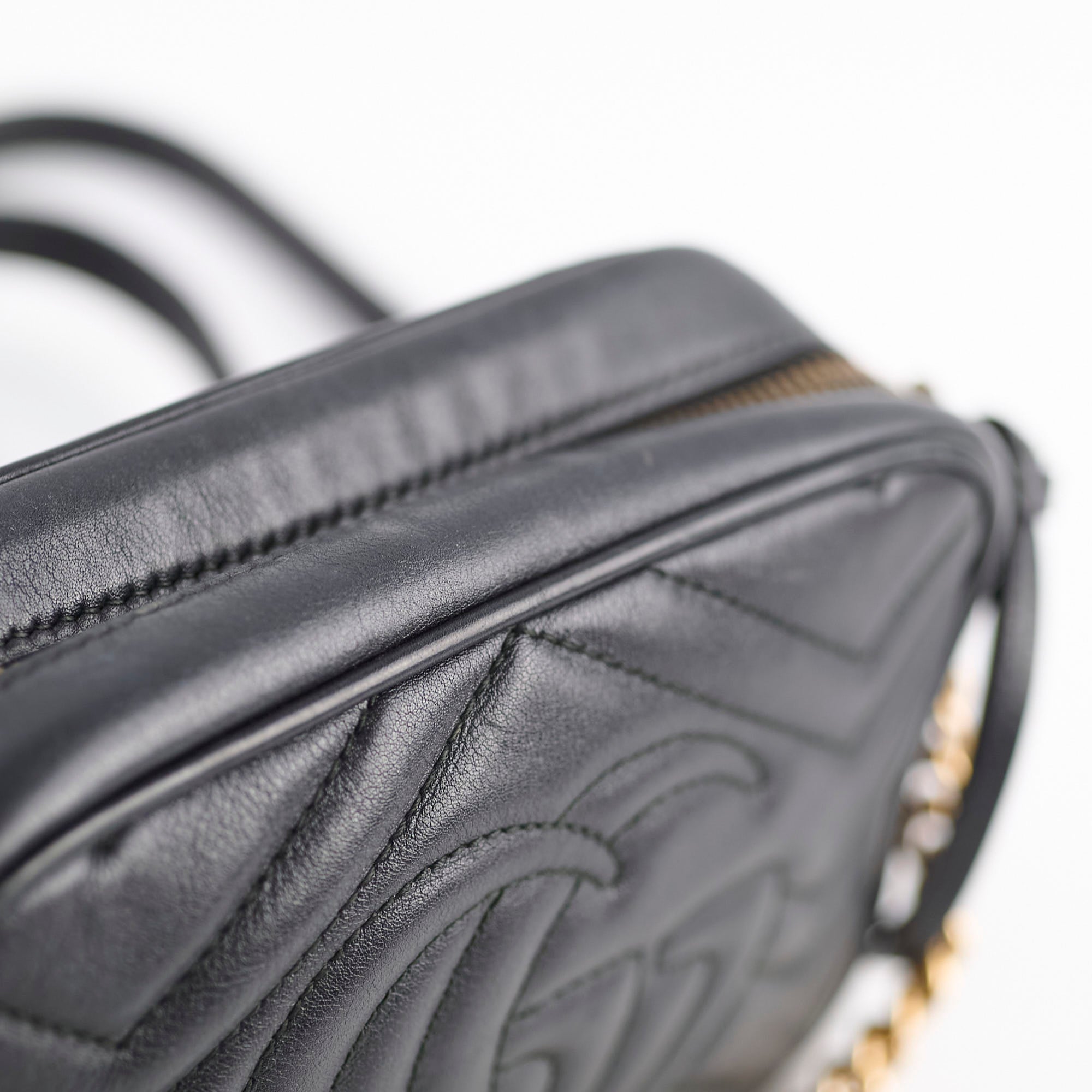 Gucci Mini Marmont Camera Bag Black