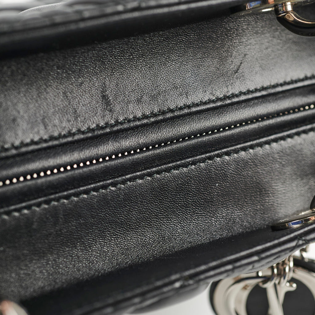 Christian Dior Lady Dior lambskin Black