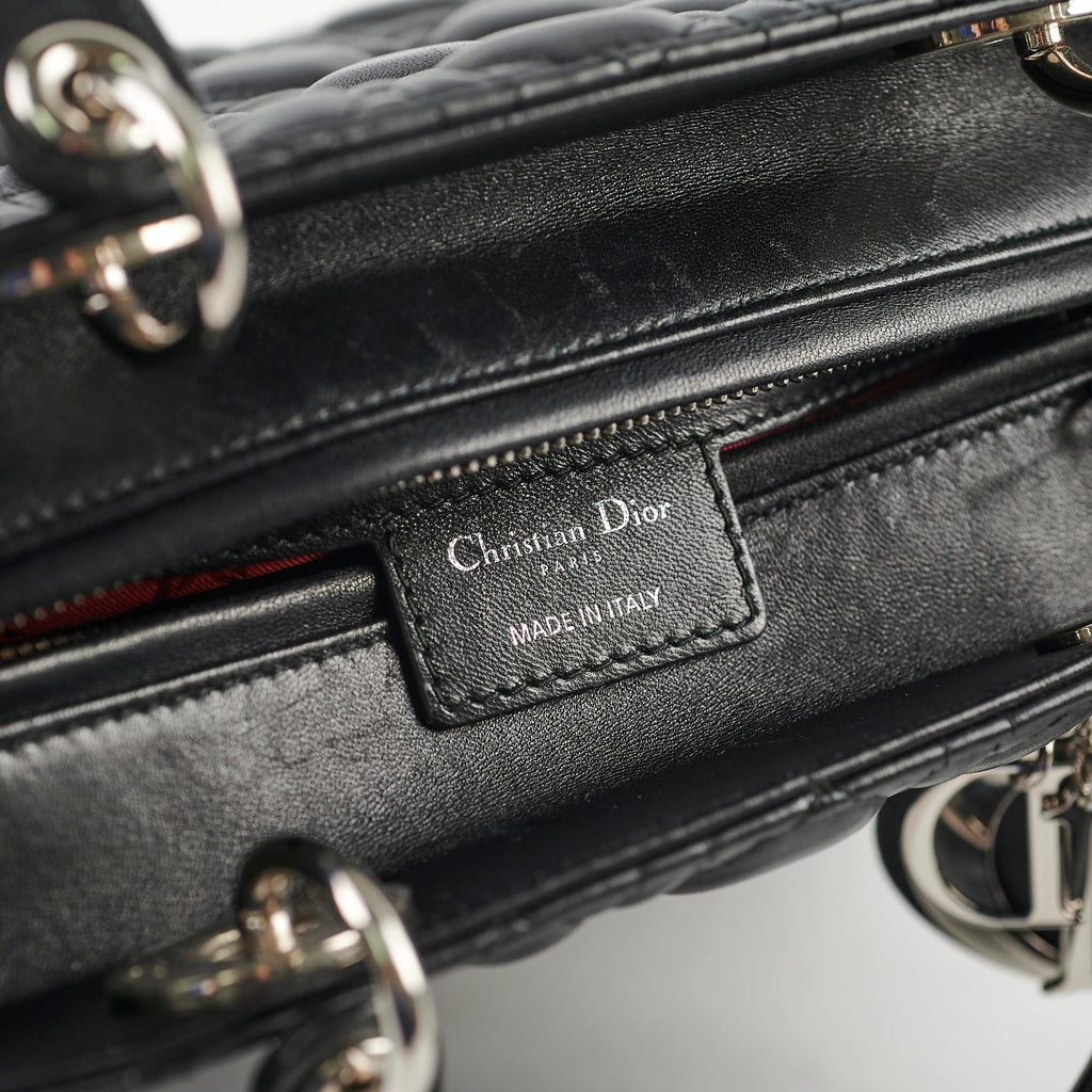 Christian Dior Lady Dior lambskin Black