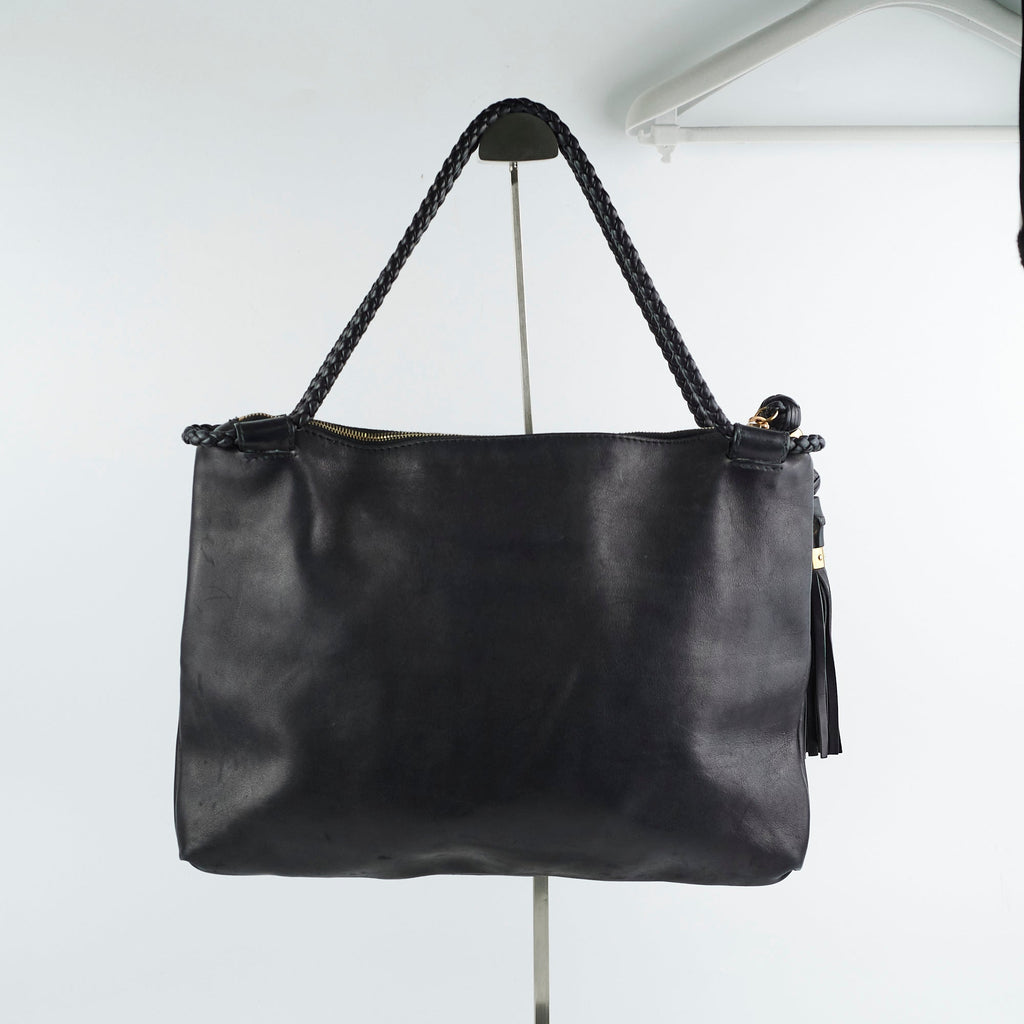 Gucci Black Leather Tote