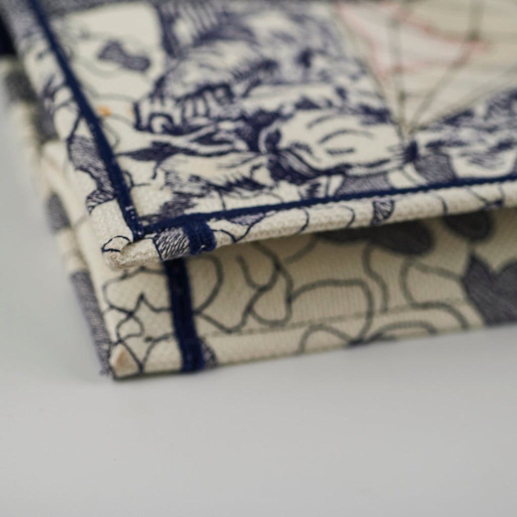 ITEM 20 - Dior Large Book Tote Around the World Navy