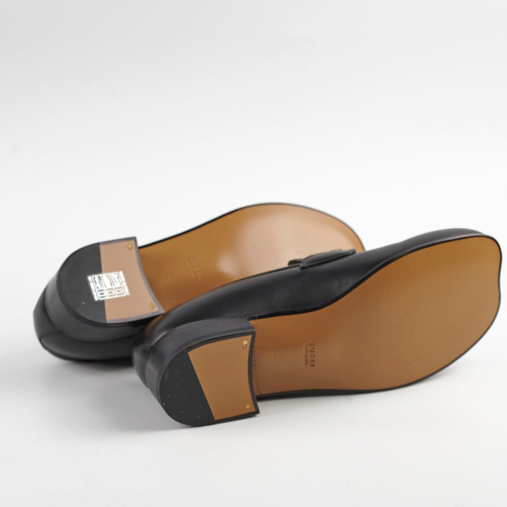 Gucci Web Interlocking G Loafers Black