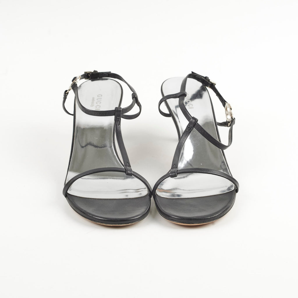 Gucci Kitten Heels Nappa Moorea Nero 38