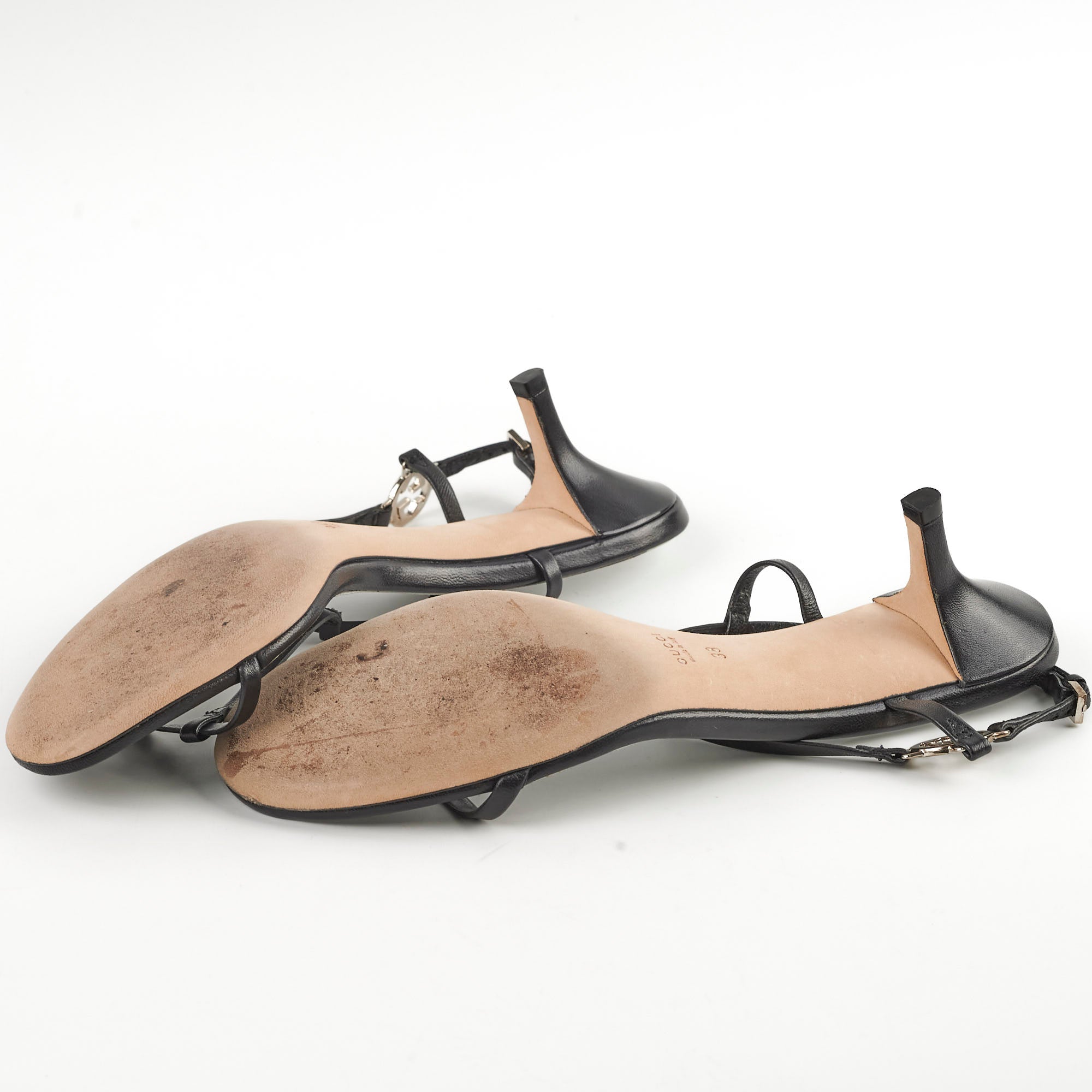 Gucci Kitten Heels Nappa Moorea Nero 38