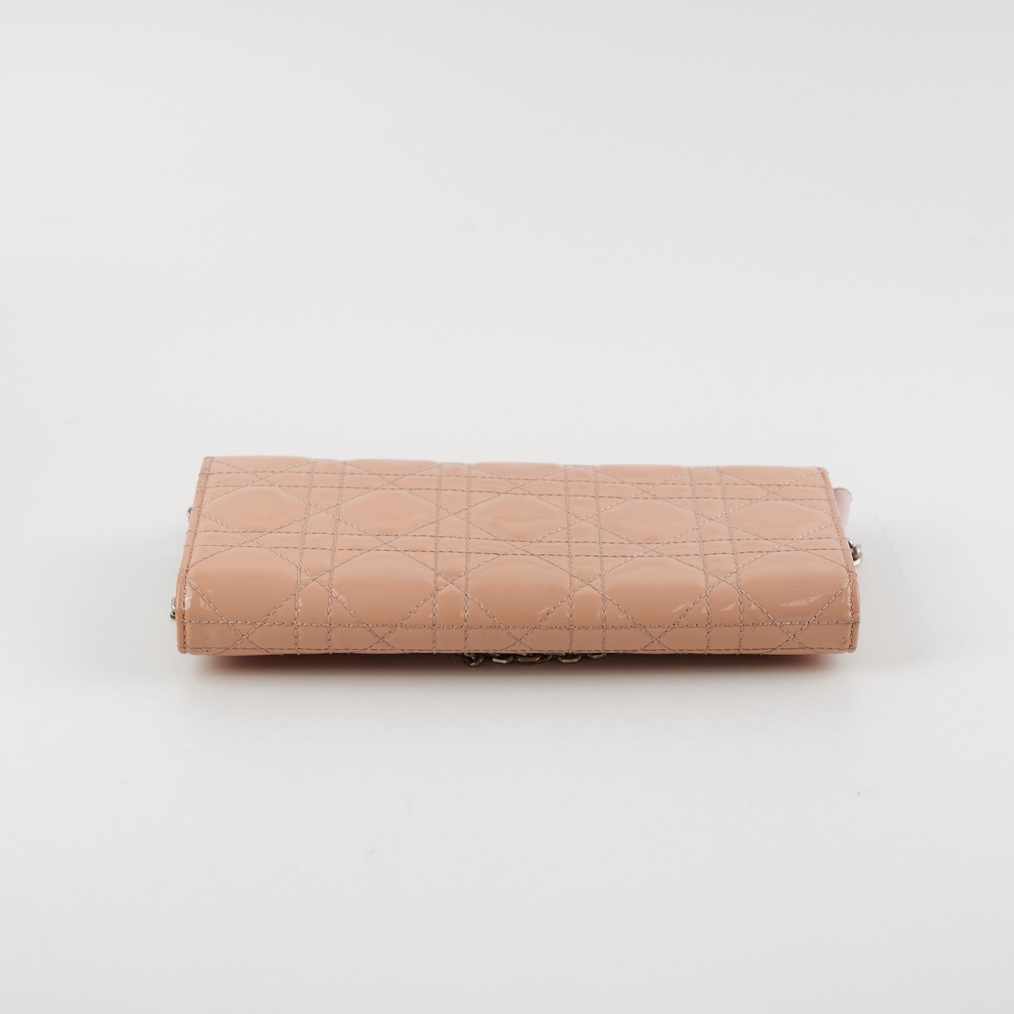 Dior Wallet On Chain Light Pink Patent