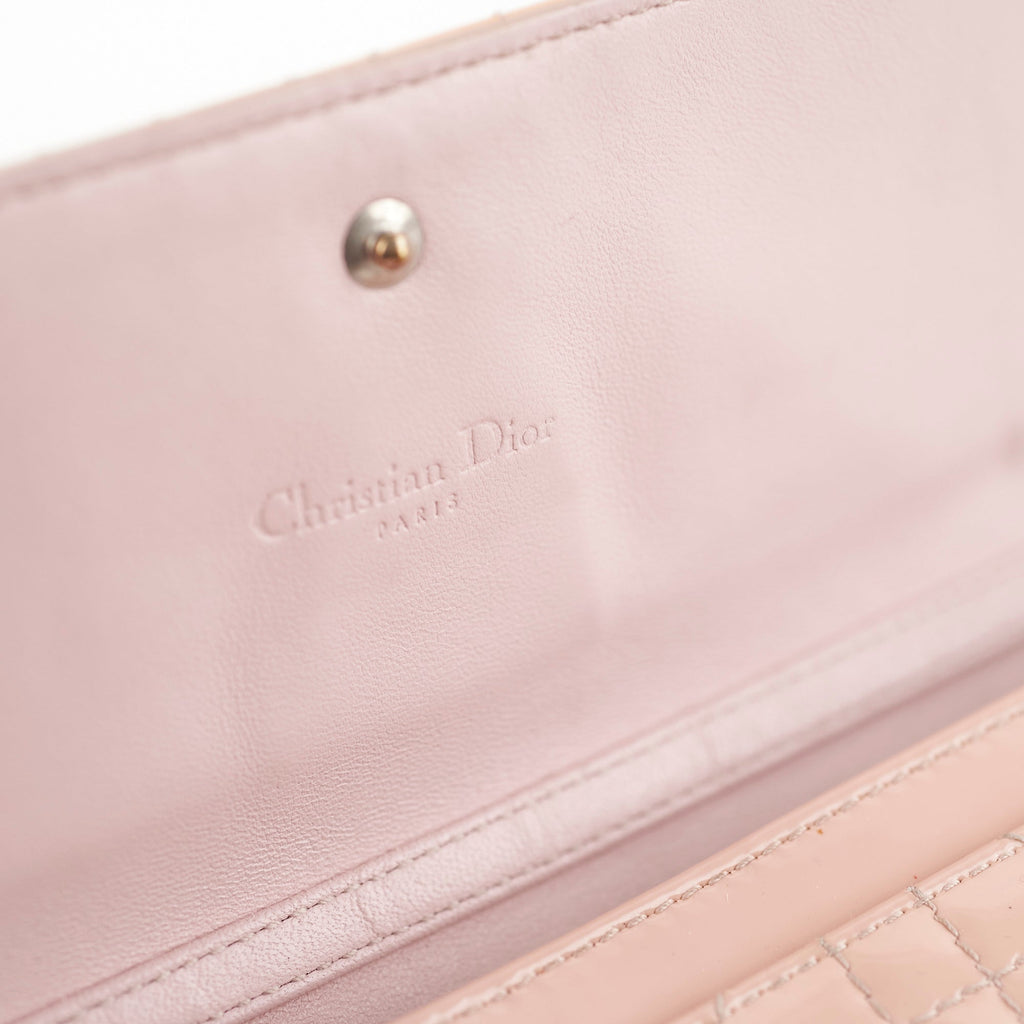 Dior Wallet On Chain Light Pink Patent