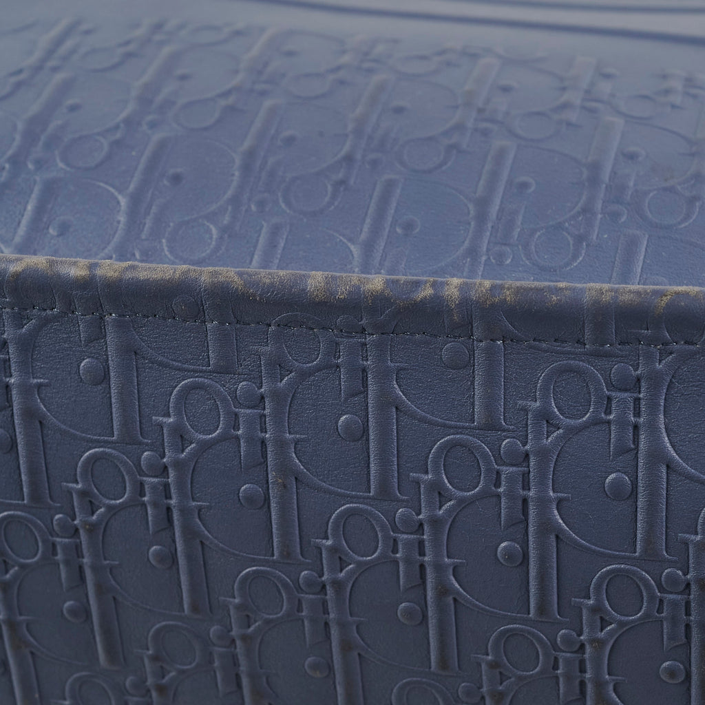 Dior Large Leather Book Tote Navy