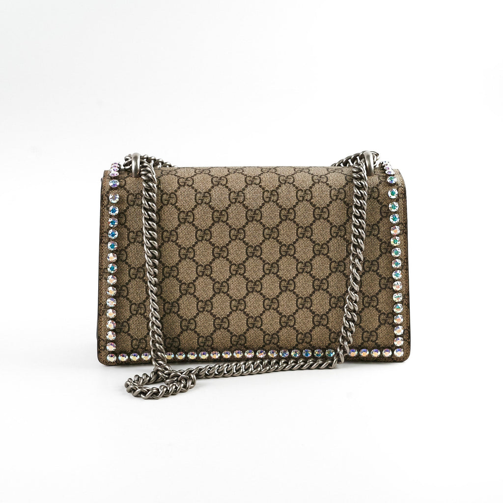 Gucci Crystal Embellished Dionysus Small Shoulder Bag