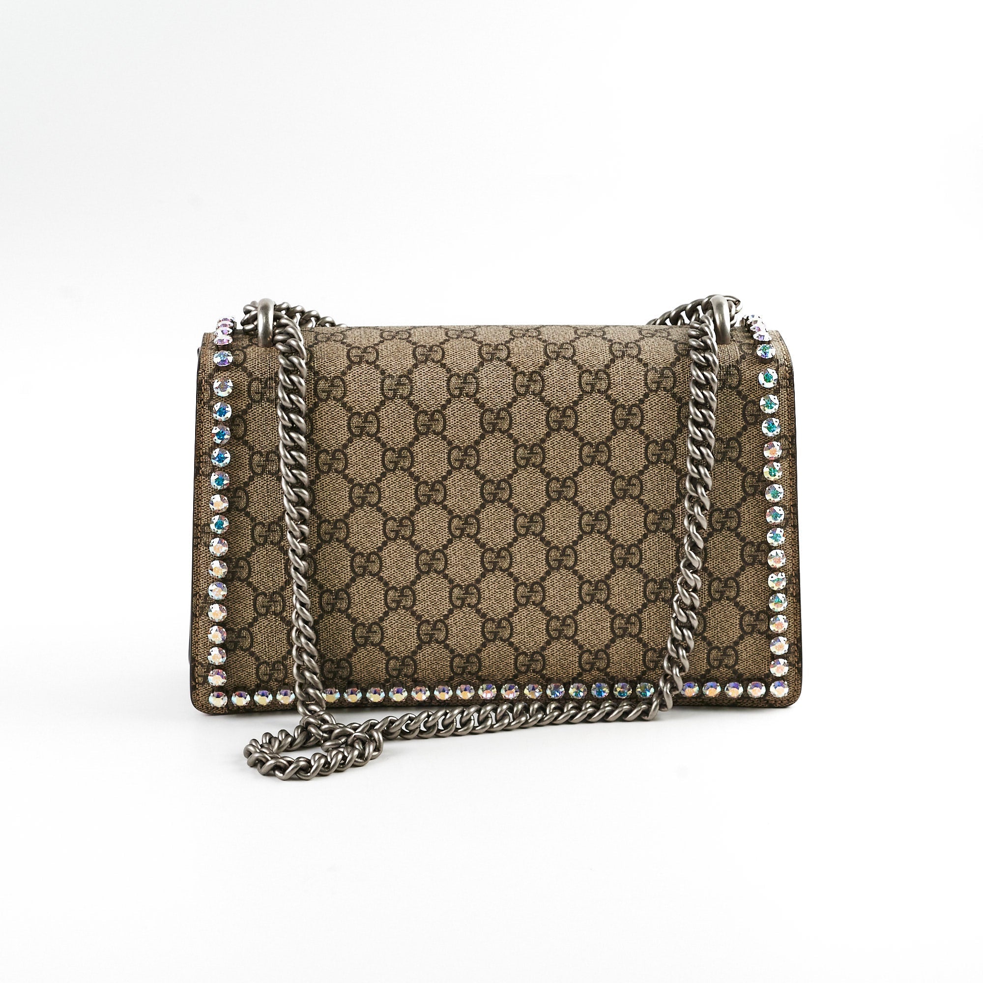 Gucci Crystal Embellished Dionysus Small Shoulder Bag
