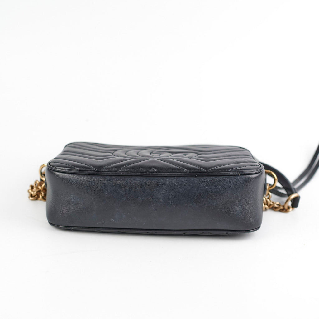 Gucci Marmont Small Camera Bag Black