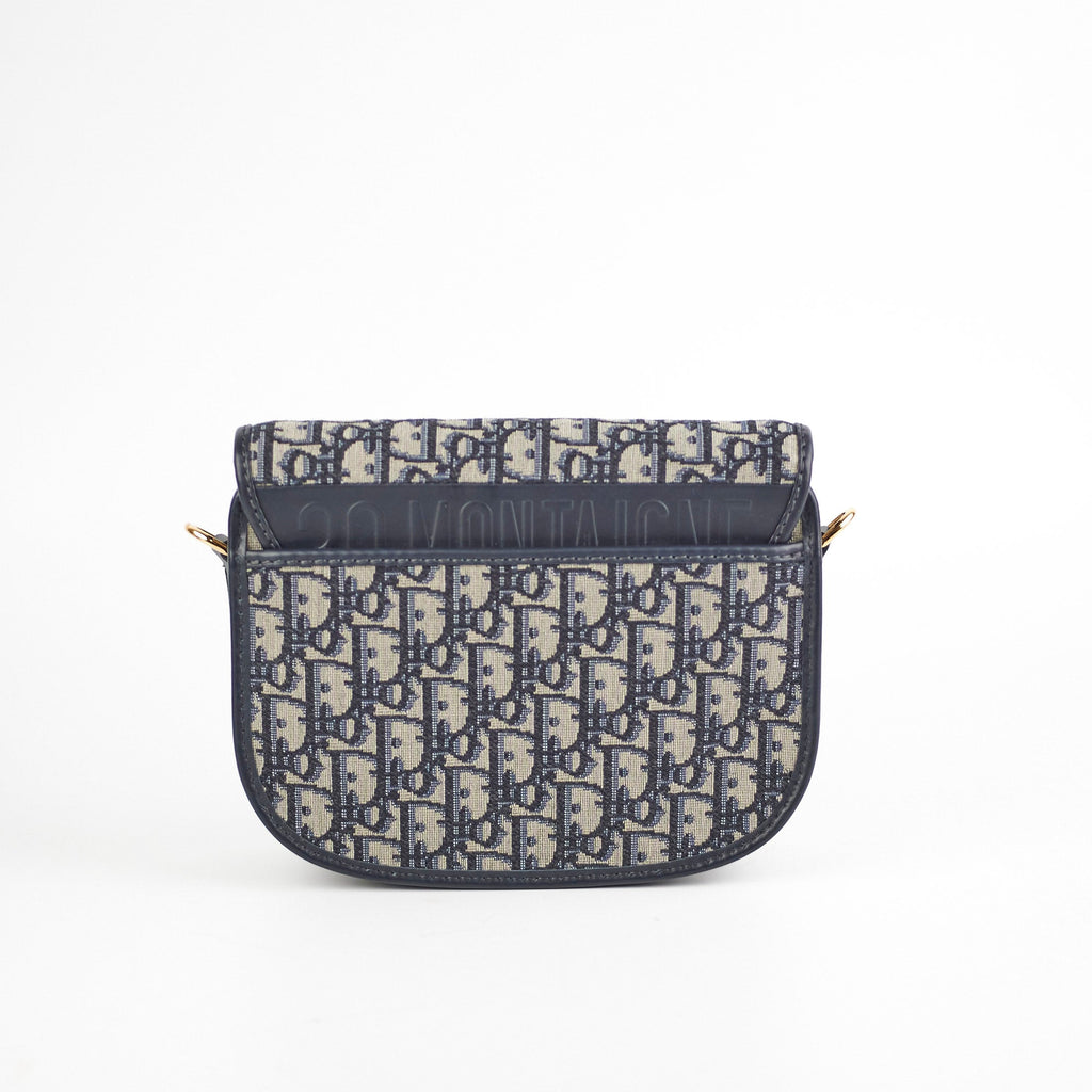 Christian Dior Medium Bobby Navy Oblique