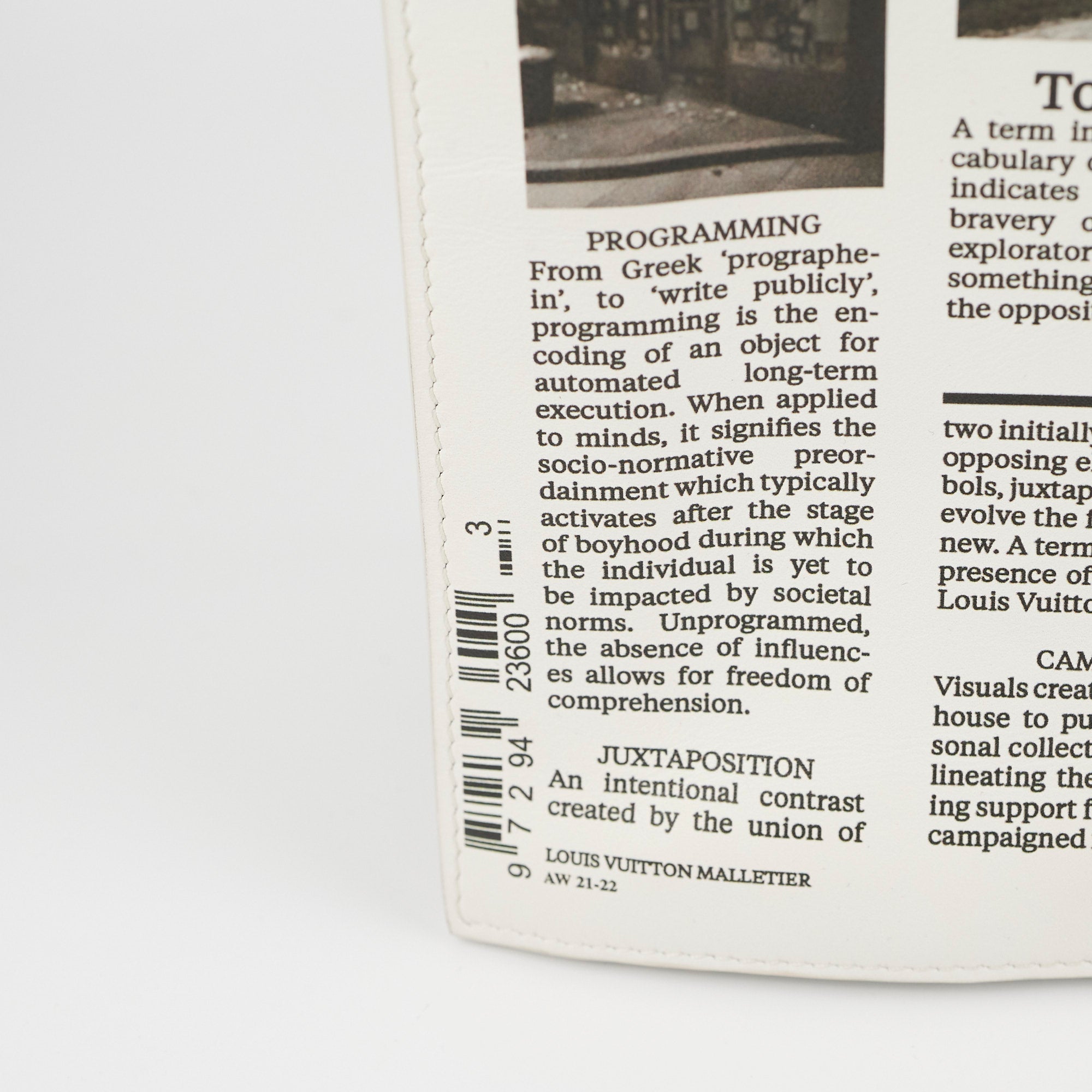 Louis Vuitton X Virgil Abloh AW21 Newspaper Clutch