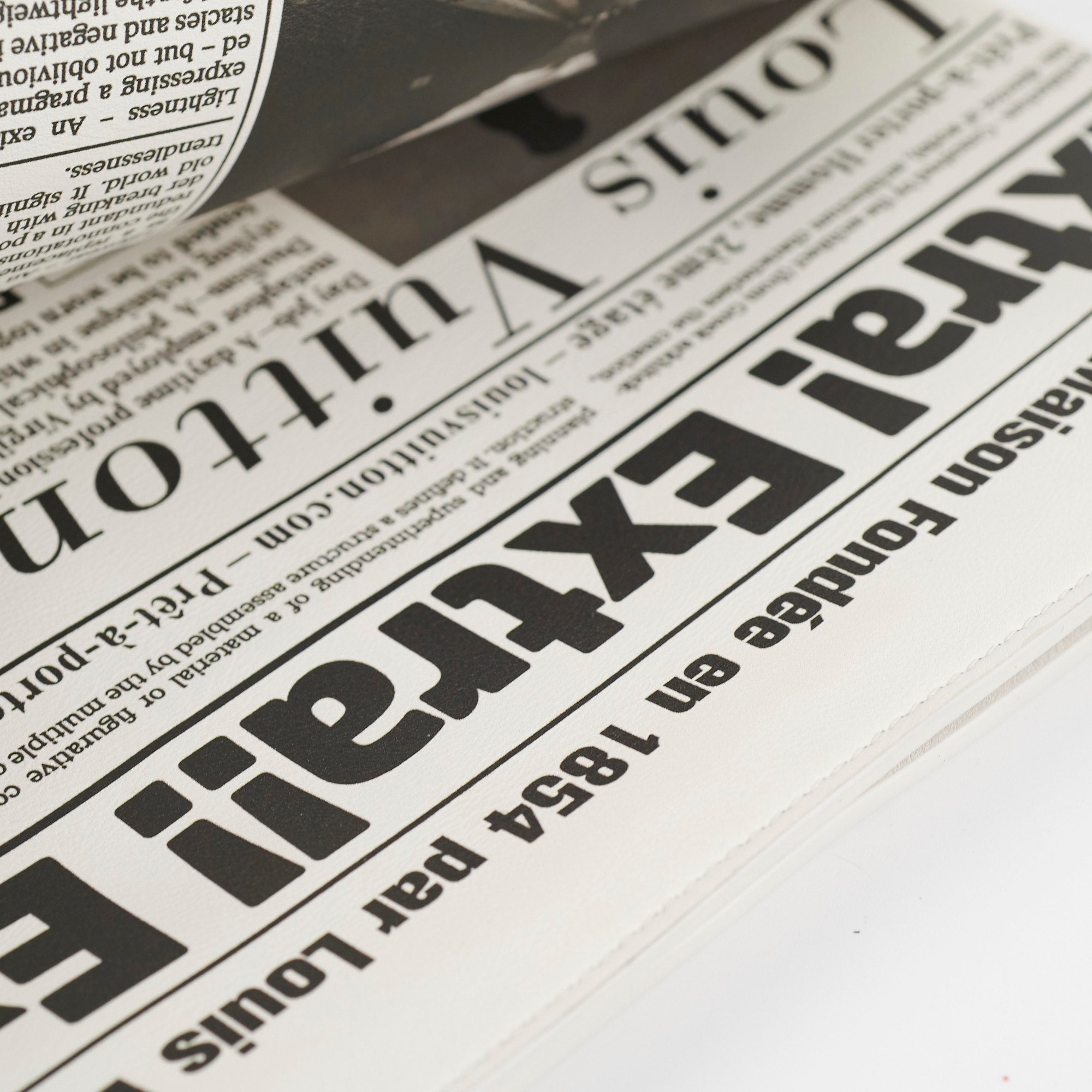 Louis Vuitton X Virgil Abloh AW21 Newspaper Clutch