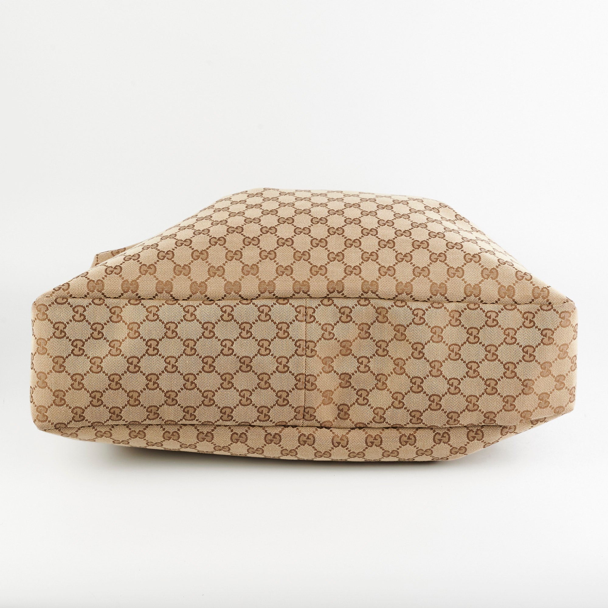 Gucci Large Monogram Canvas Hobo Bag