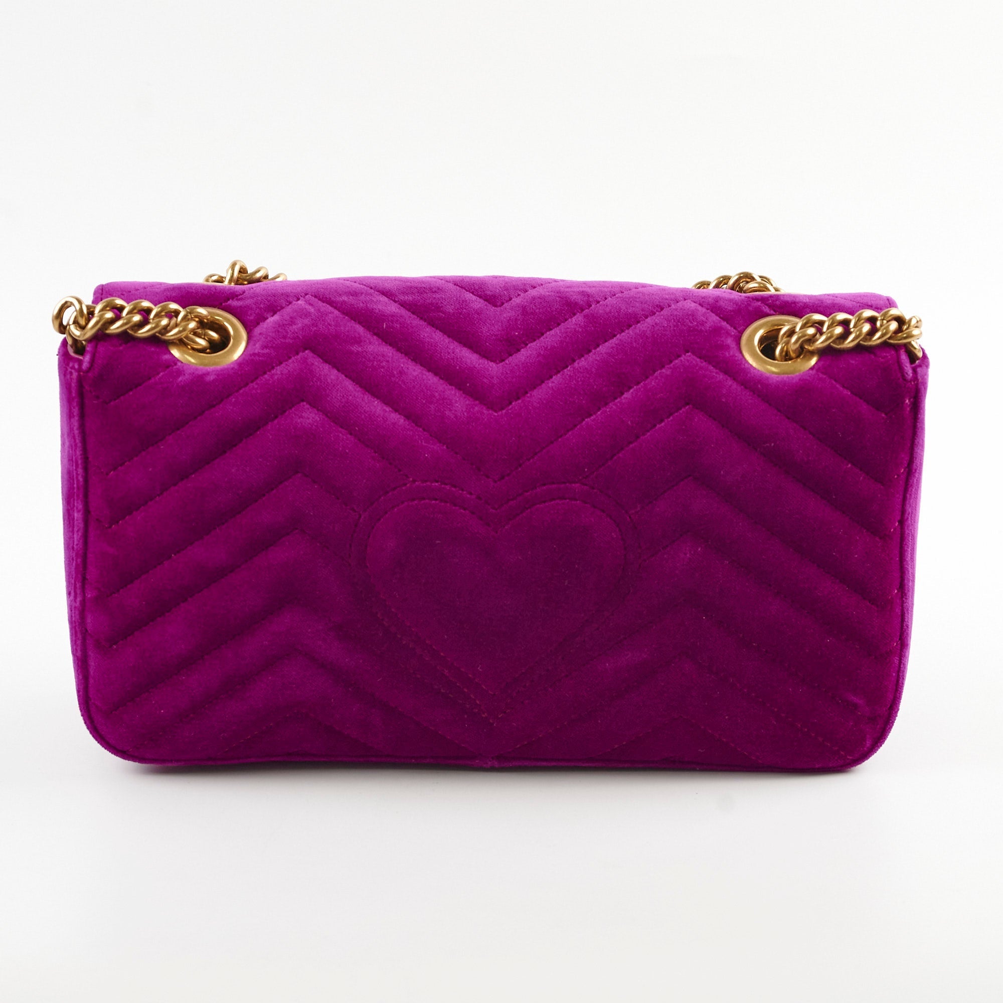 Gucci Small Velvet Violet GG Marmont