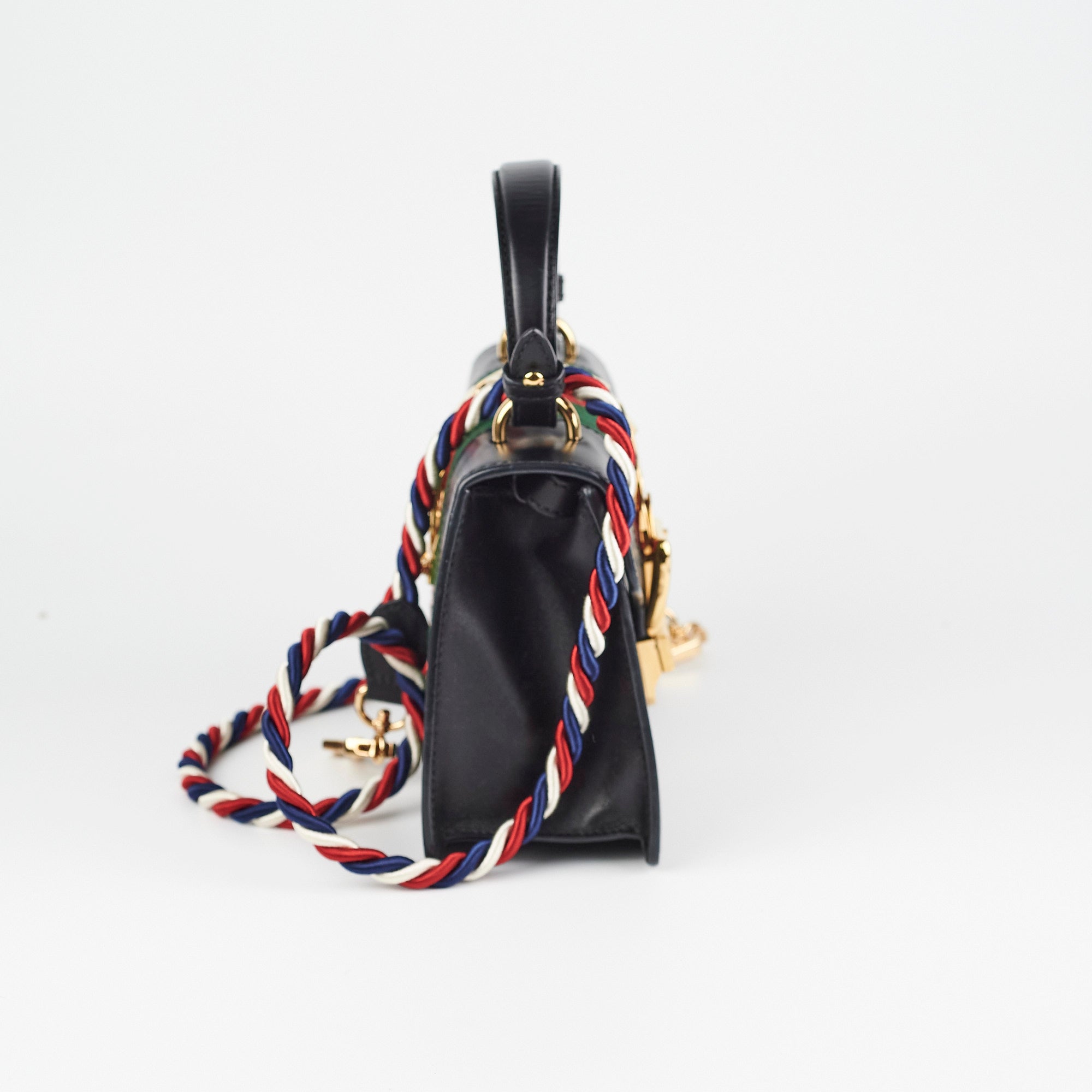 Gucci Sylvie Black Top Handle