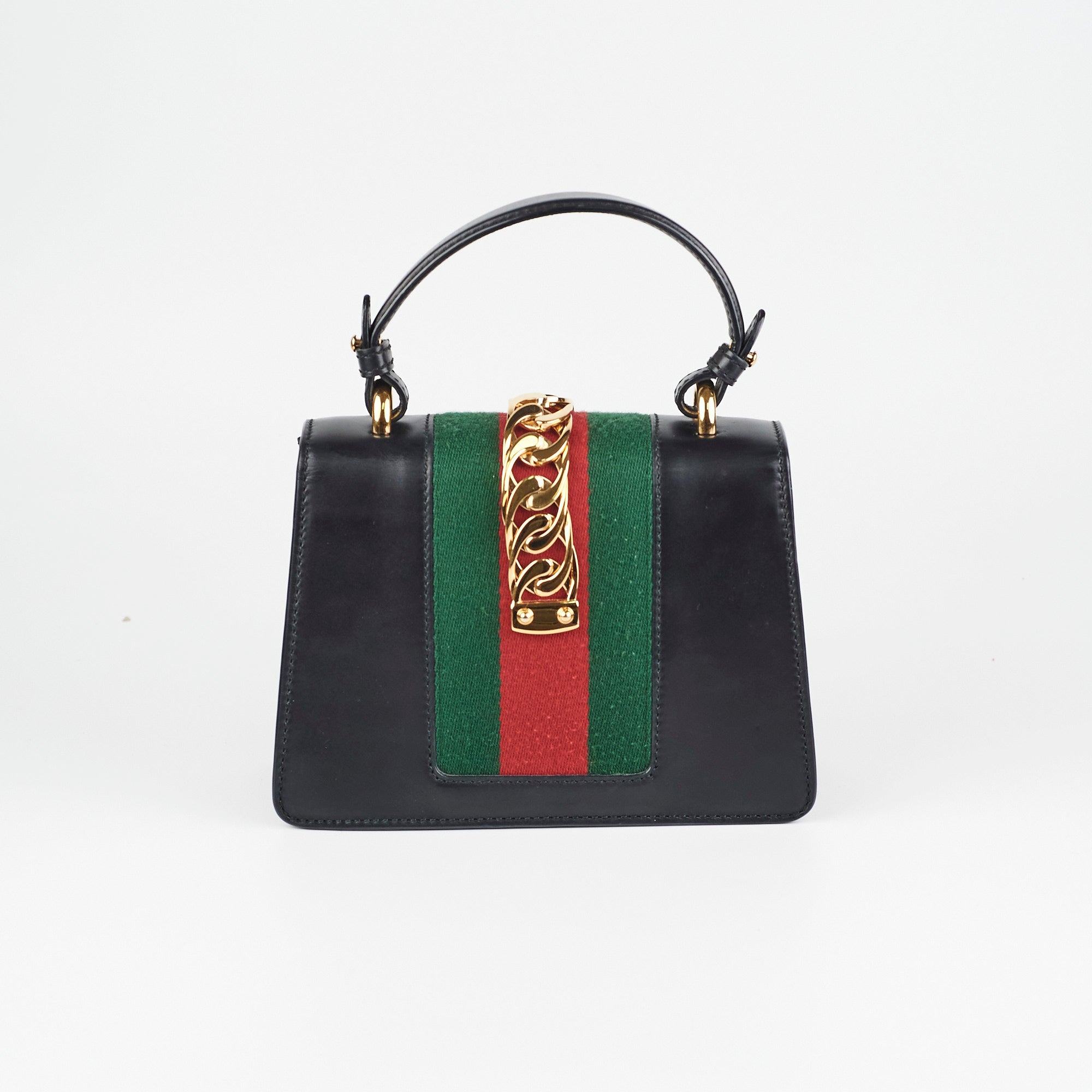 Gucci Sylvie Black Top Handle