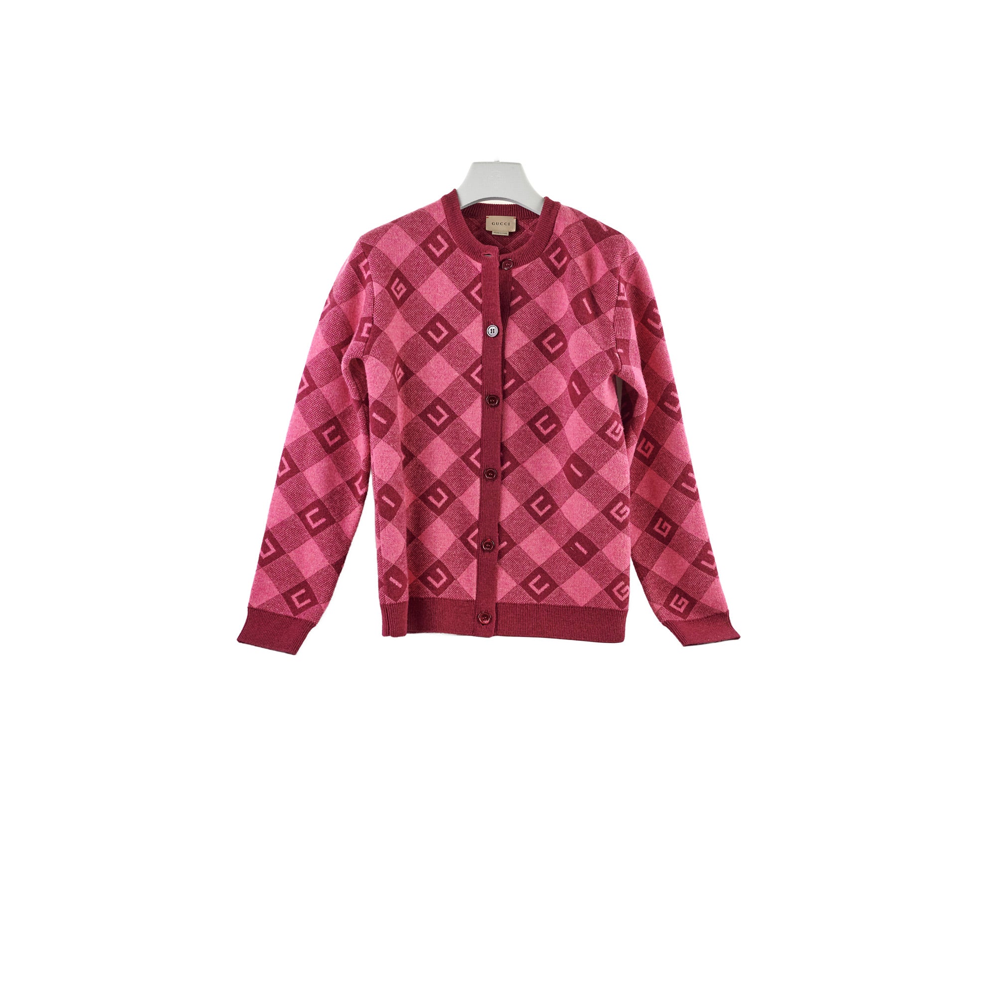 Gucci Kids Intarsia-check Logo igan