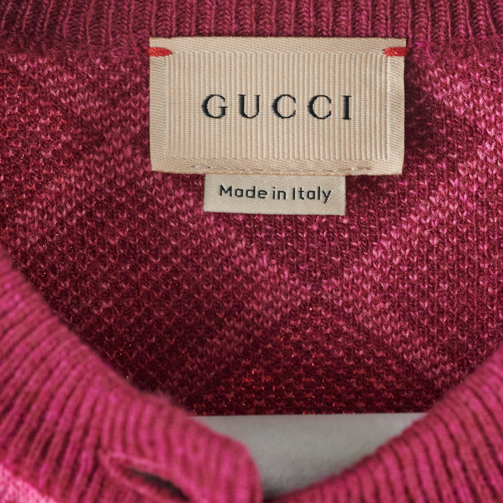Gucci Kids Intarsia-check Logo igan