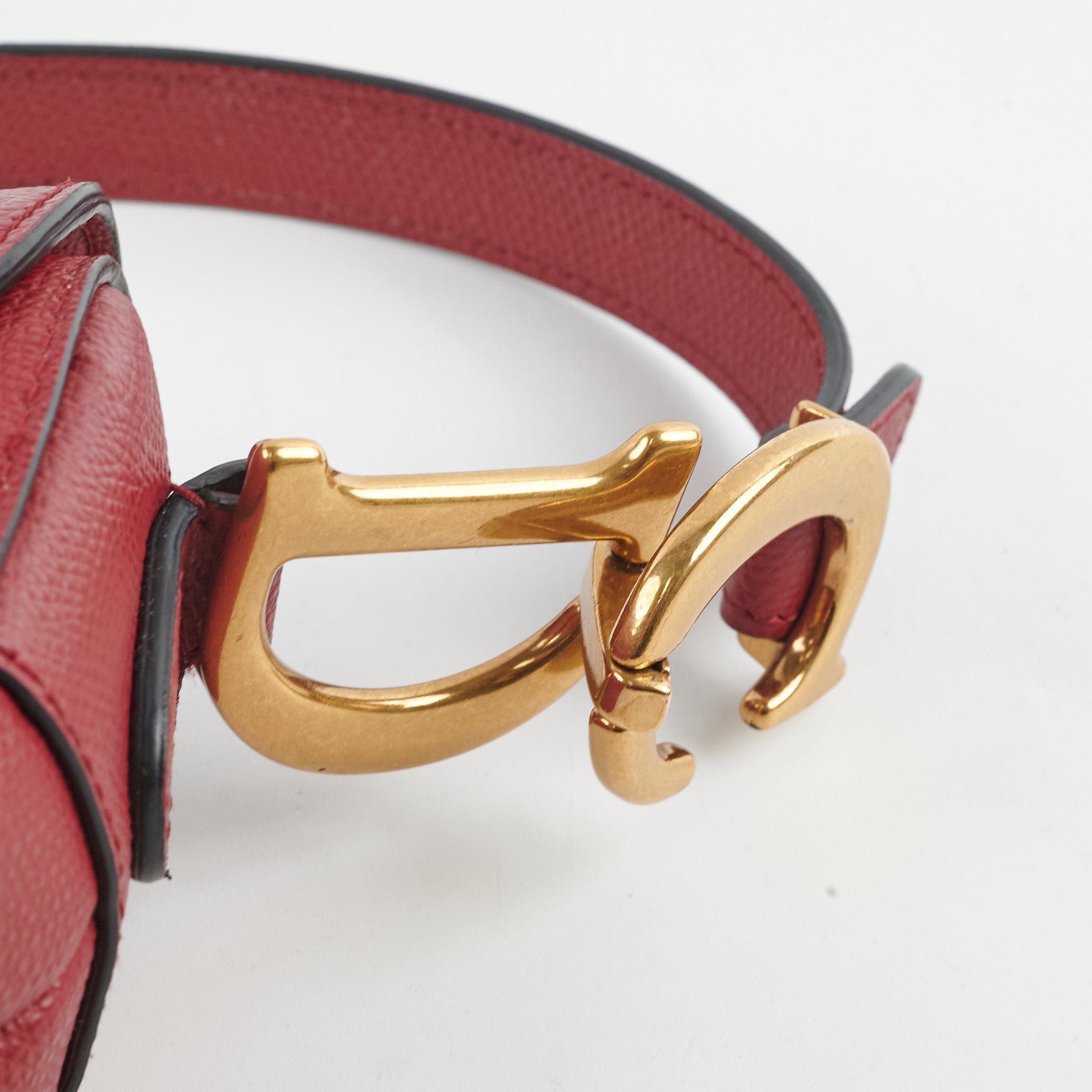 Christian Dior Saddle Bag Burgundy