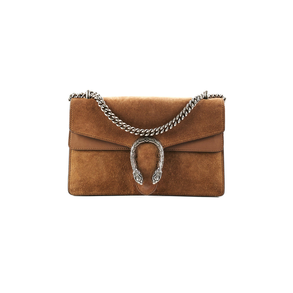 Gucci Dionysus Medium Brown Suede Bag