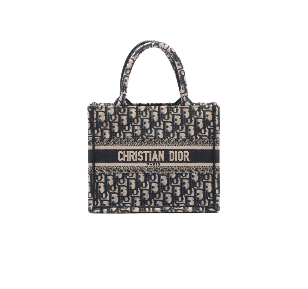 ITEM 5 - Christian Dior Small Oblique Navy Book Tote
