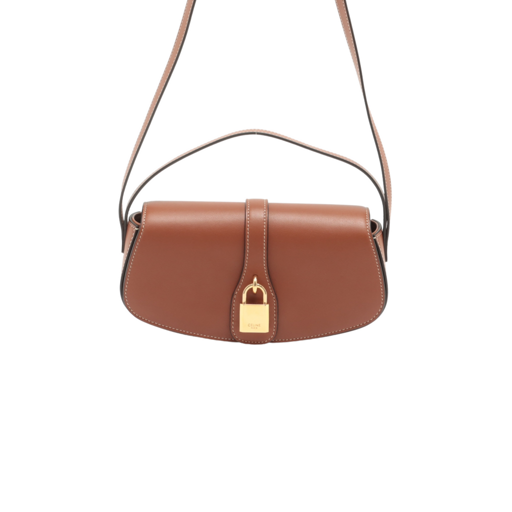Celine Clutch on Strap Tabou Brown/Tan