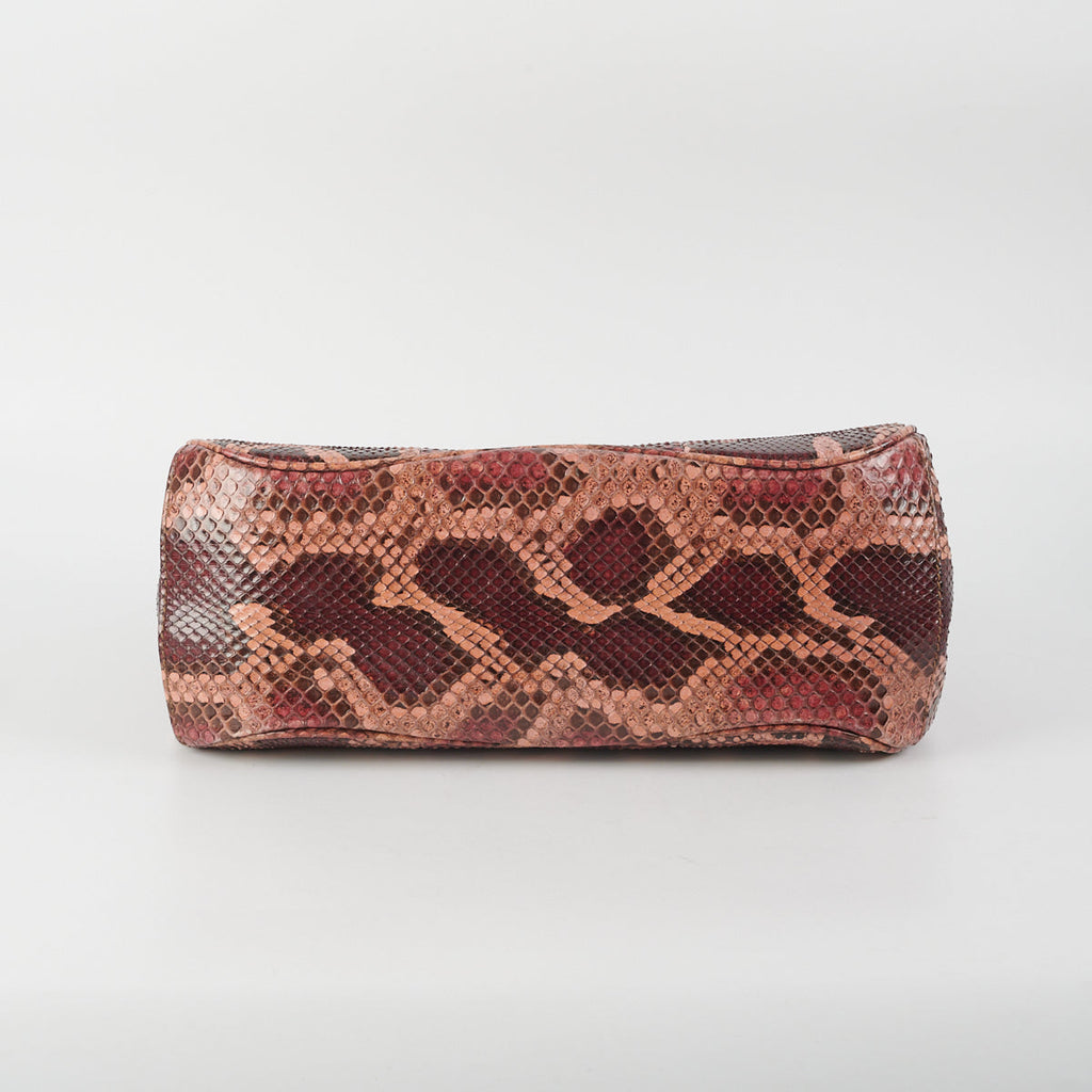 Gucci Lady Lock Python Bamboo Top Handle
