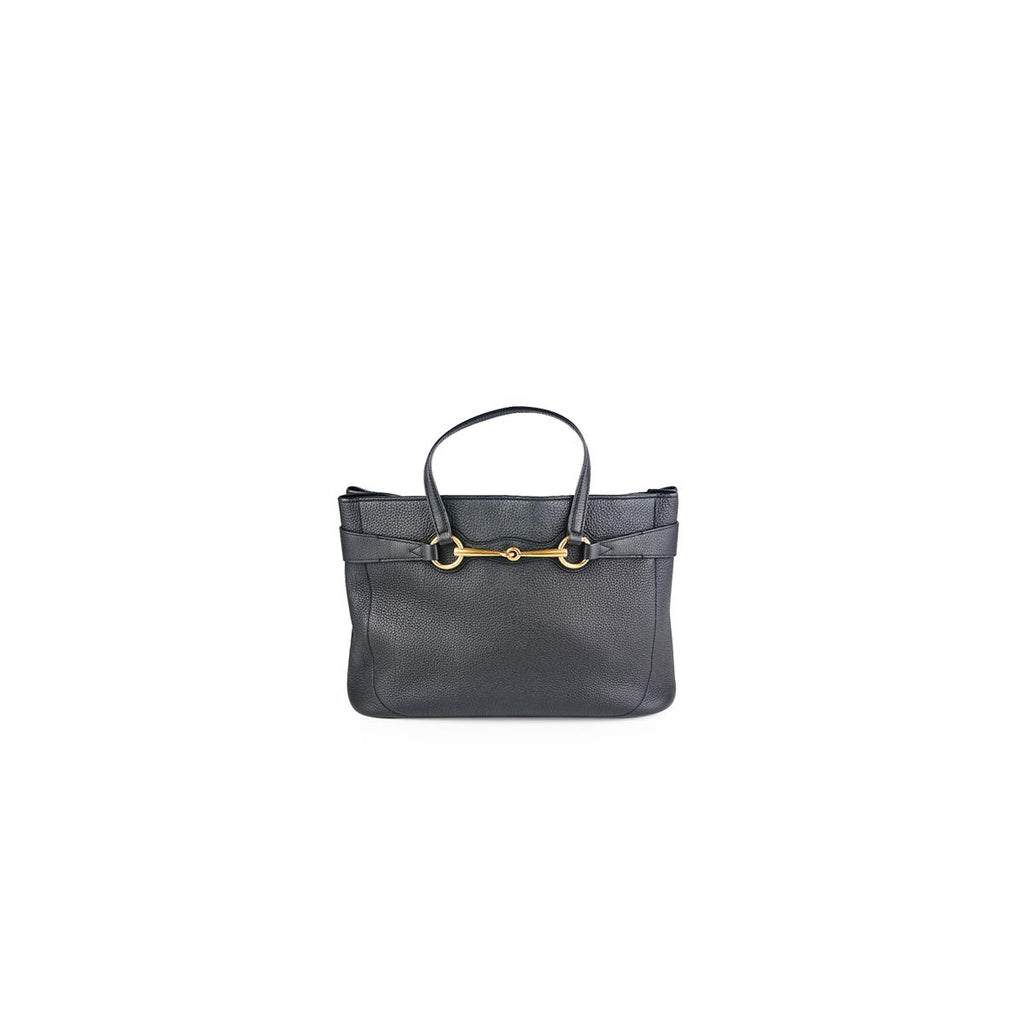 Gucci Bright Bit Convertible Tote Medium Black