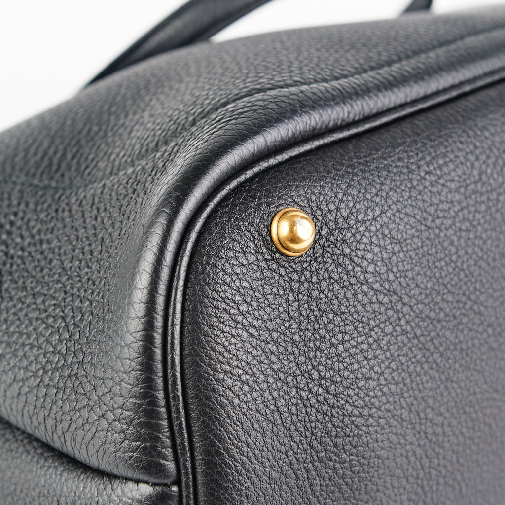 Gucci Bright Bit Convertible Tote Medium Black
