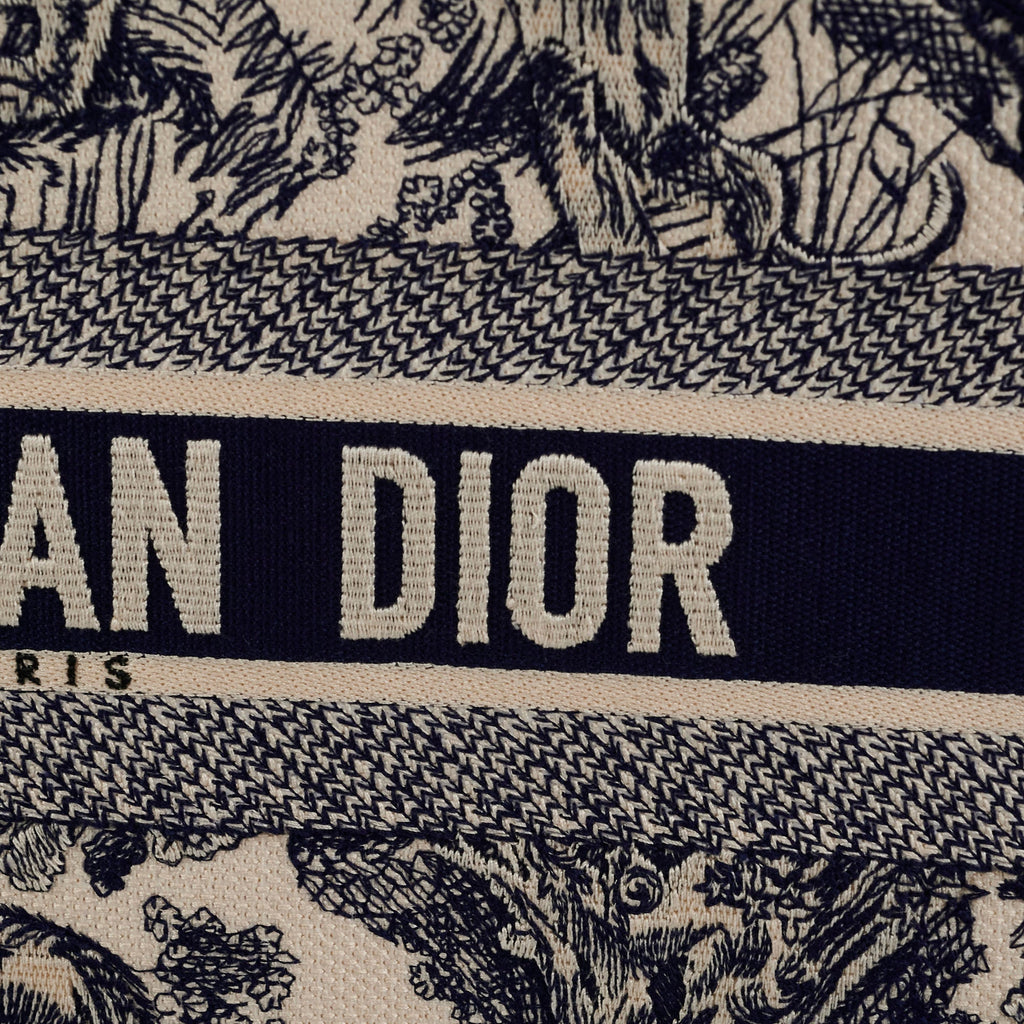 Christian Dior Book Tote Medium Navy