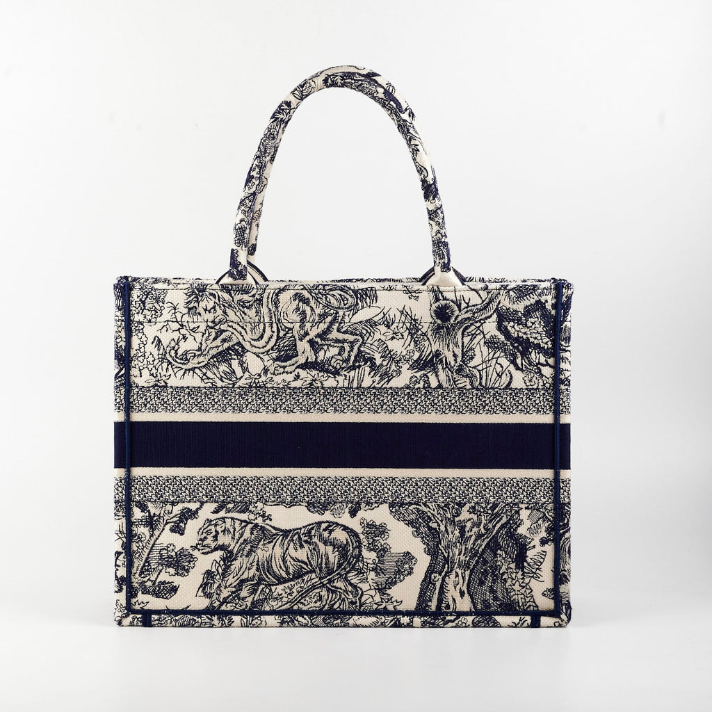 Christian Dior Book Tote Medium Navy