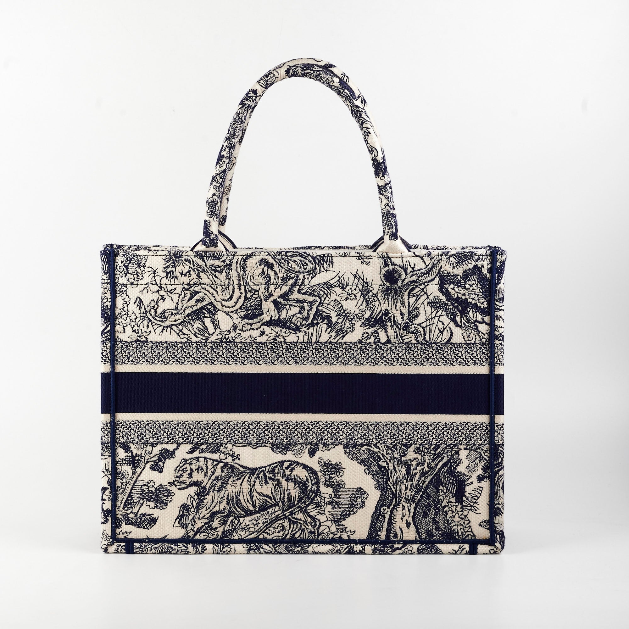 Christian Dior Book Tote Medium Navy