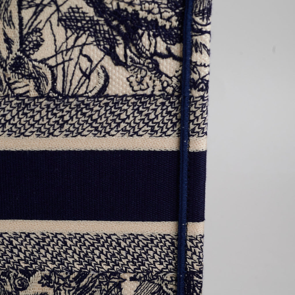Christian Dior Book Tote Medium Navy