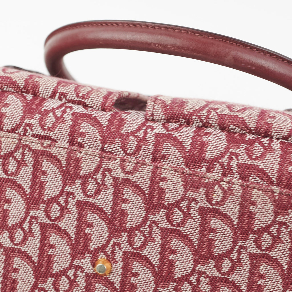 Christian Dior Trotter Tote Bag Bordeaux