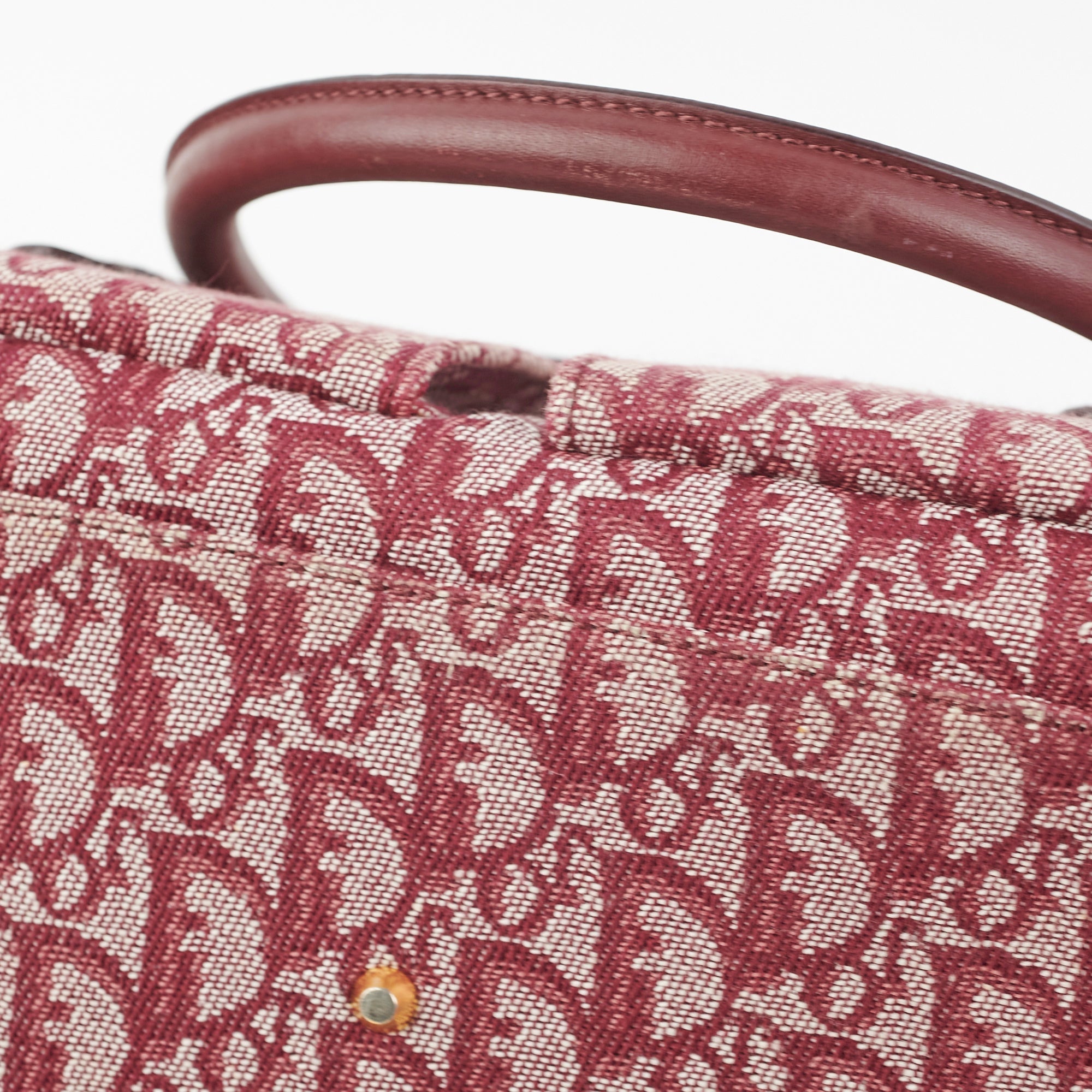 Christian Dior Trotter Tote Bag Bordeaux