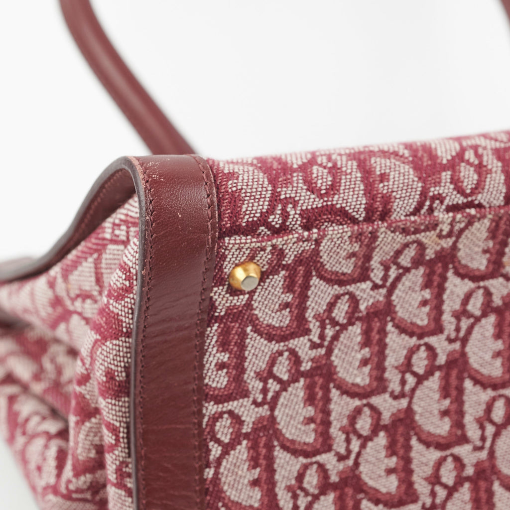 Christian Dior Trotter Tote Bag Bordeaux