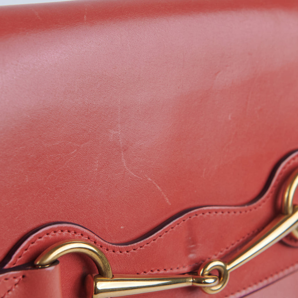 Gucci Horsebit Clutch Coral Pink