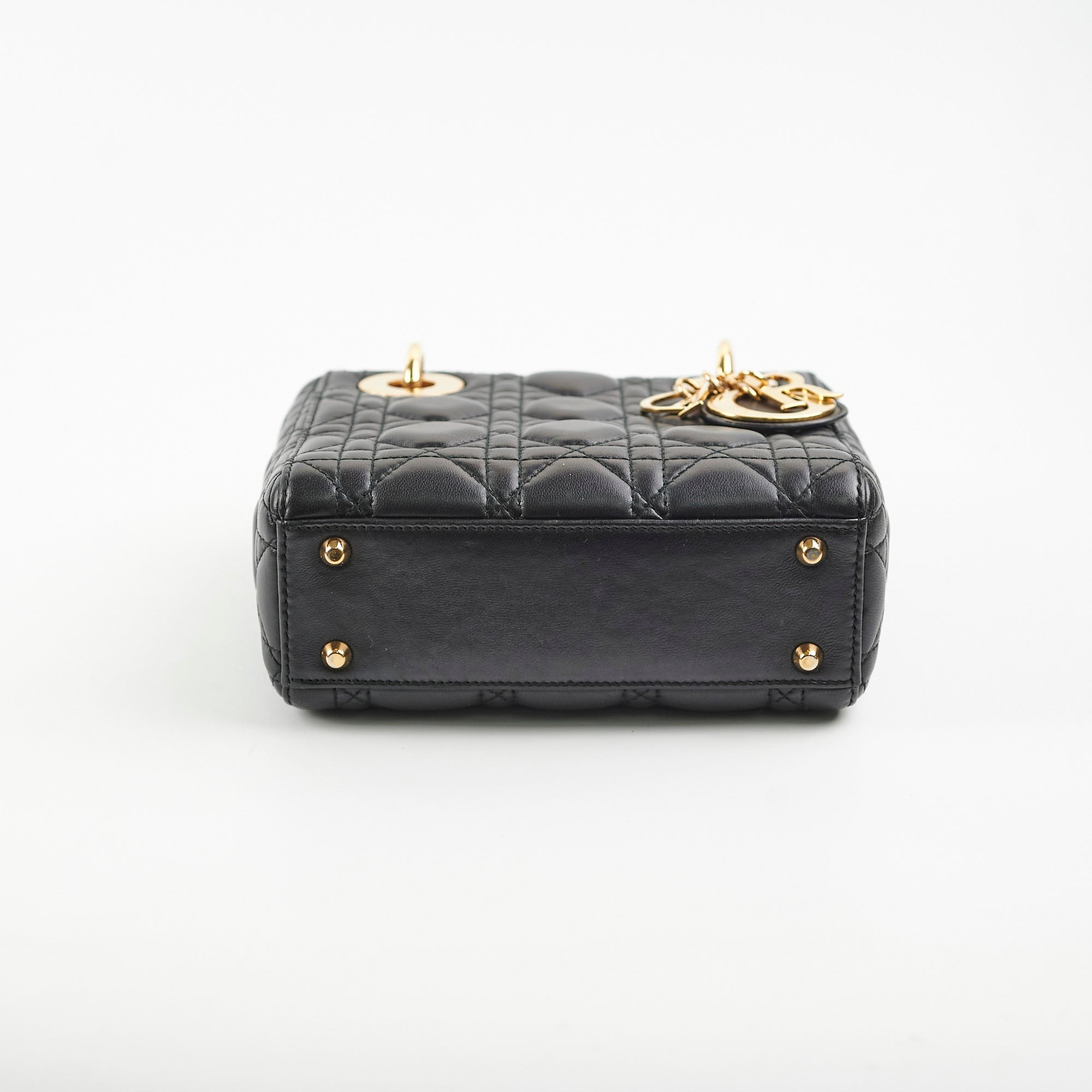 Christian Dior Mini Lady Dior Lambskin Black