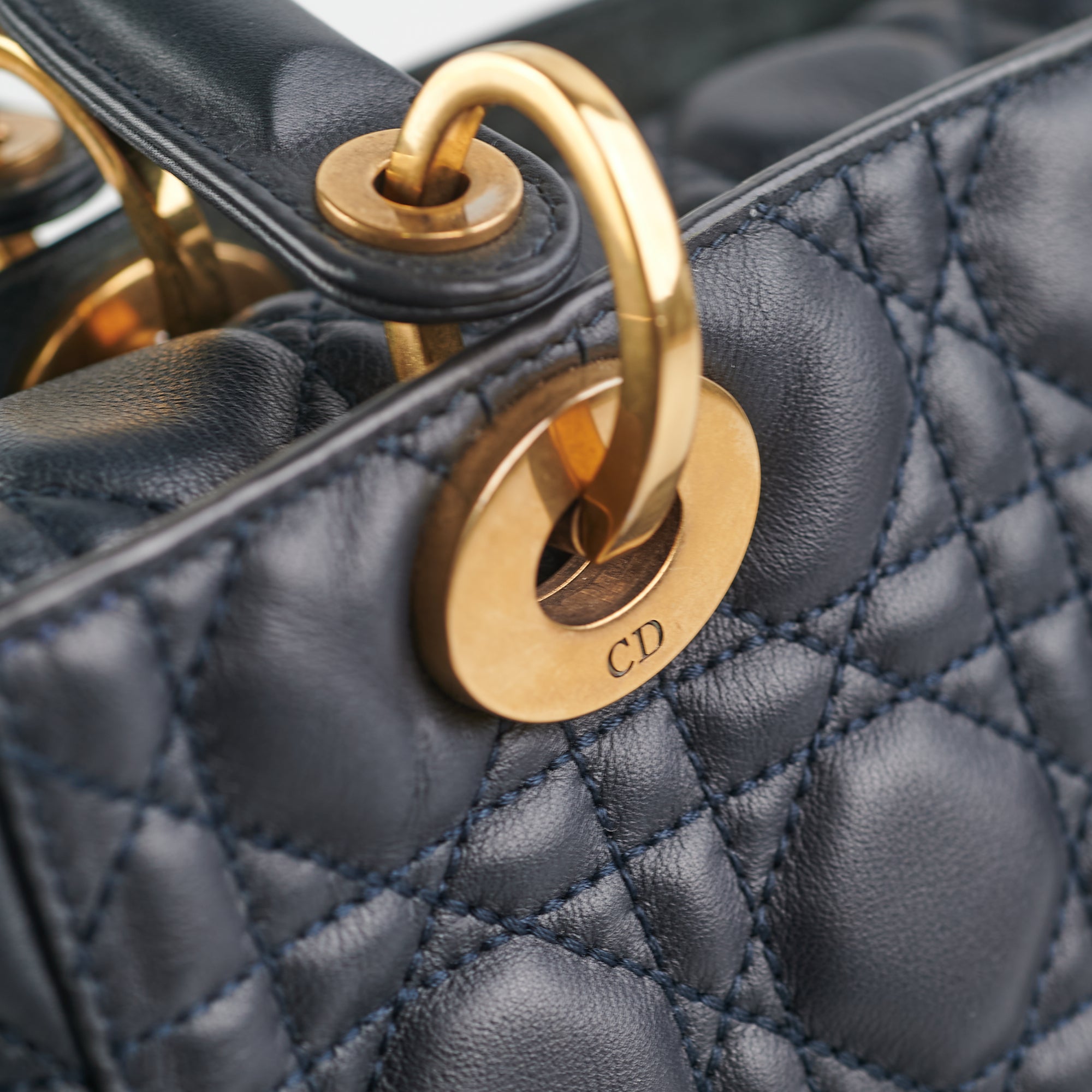 Dior Lady Dior Dark Navy Medium
