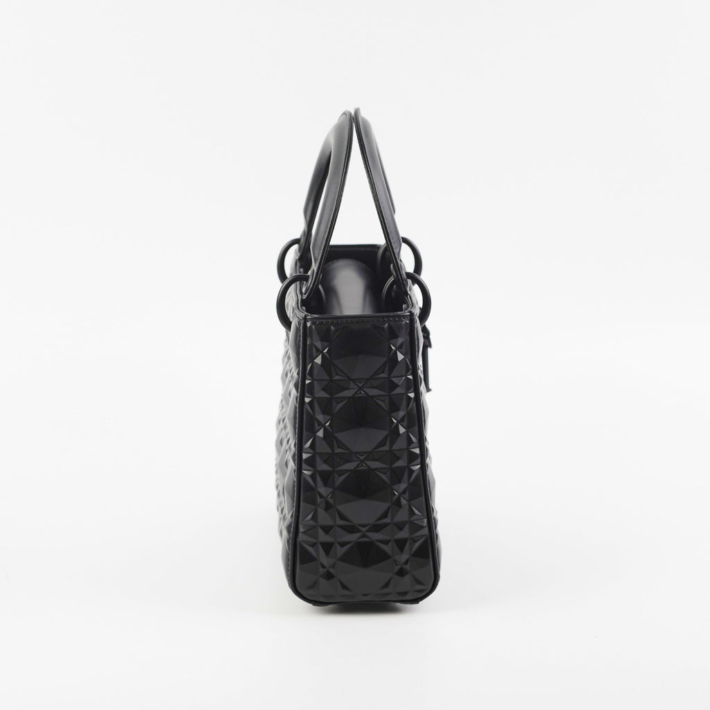 Christian Dior My ABC  Lady Dior Calfskin Small Cannage Bag Black