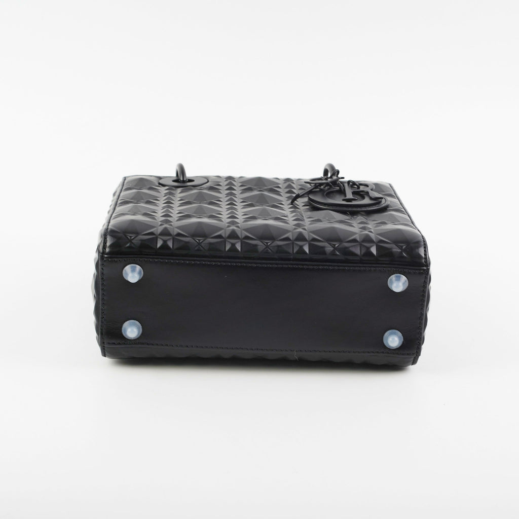Christian Dior My ABC  Lady Dior Calfskin Small Cannage Bag Black