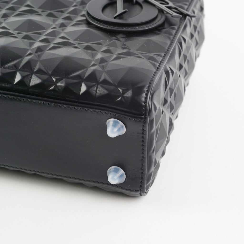 Christian Dior My ABC  Lady Dior Calfskin Small Cannage Bag Black