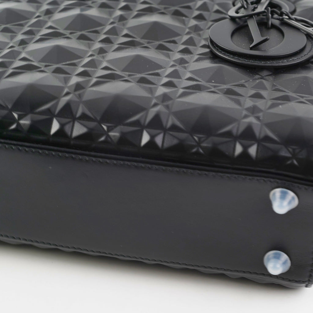 Christian Dior My ABC  Lady Dior Calfskin Small Cannage Bag Black