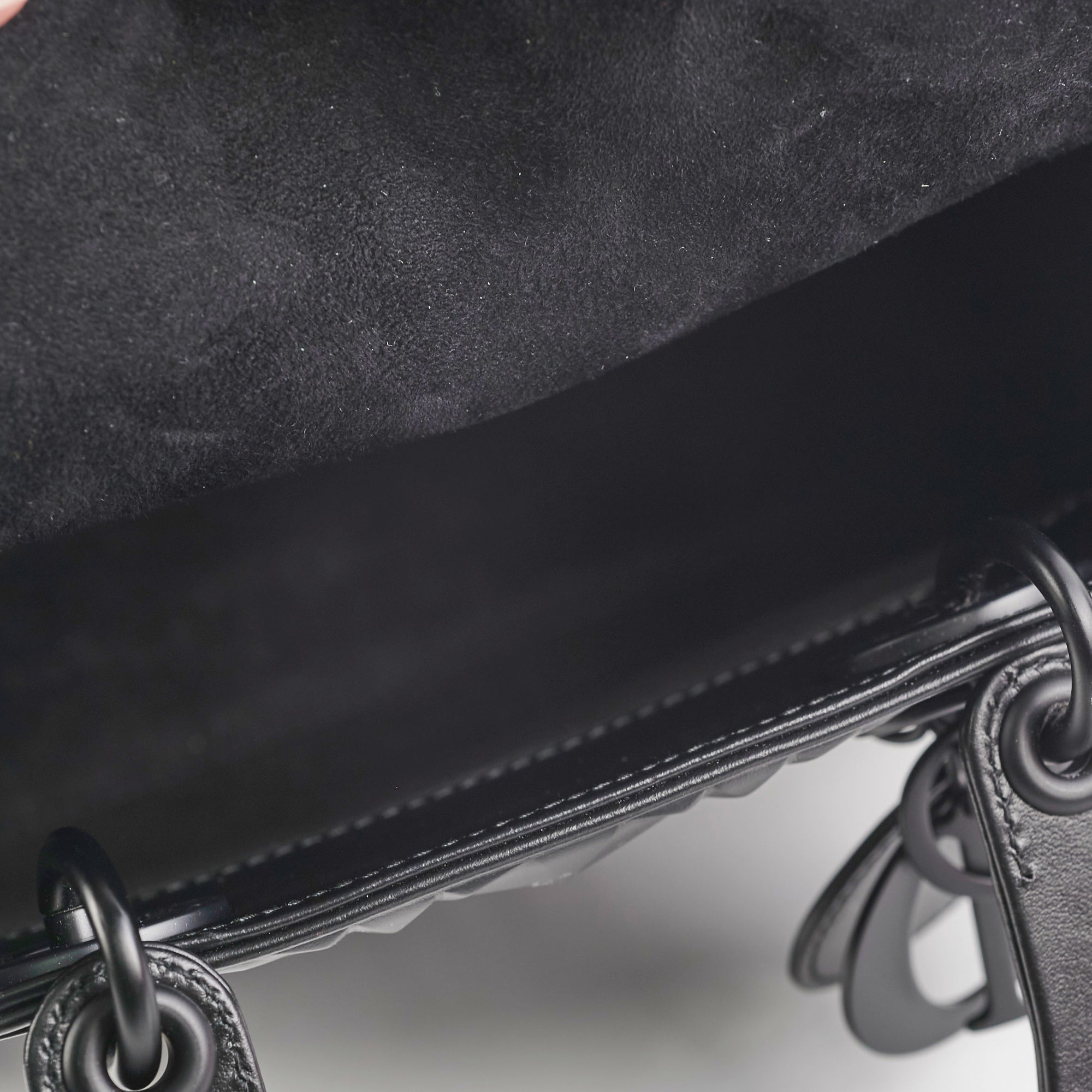 Christian Dior My ABC  Lady Dior Calfskin Small Cannage Bag Black