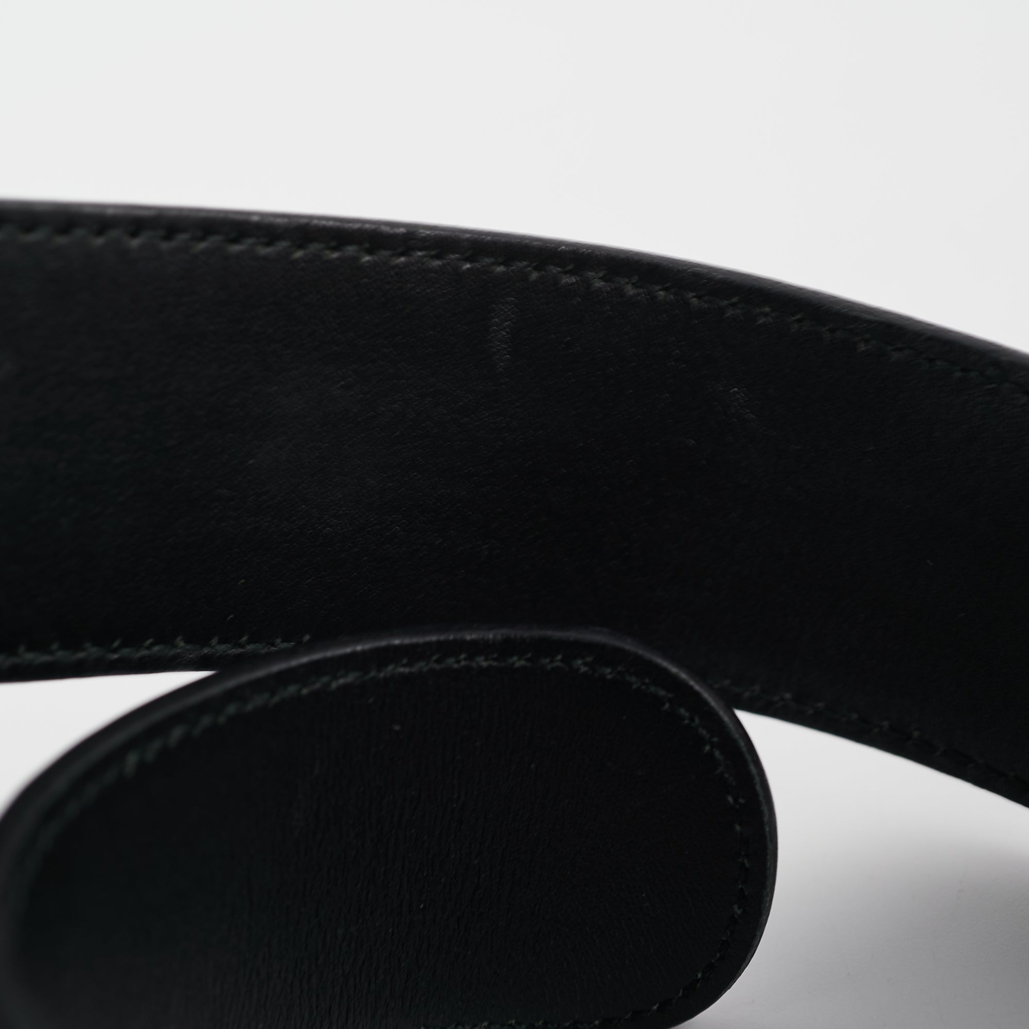 Saint Laurent Black Patent YSL Gold Enamel Buckle Belt
